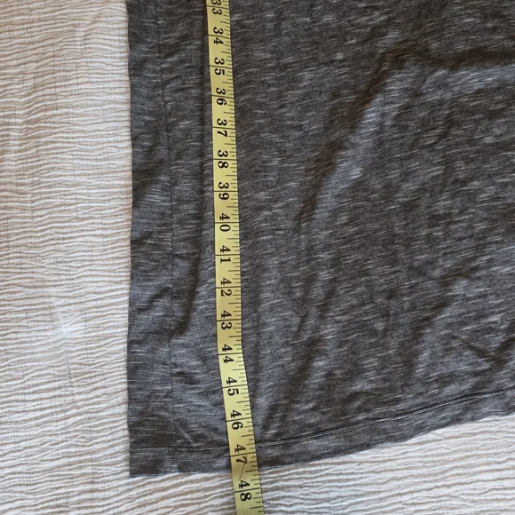 Max Studio Boho Gray Maxi Dress Ruffle Bust Spaghetti Strap Reformation Style M - Picture 6 of 7